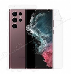 Dafoni Samsung Galaxy S22 Ultra 5G 360 Poliuretan Koruyucu Film Kaplama - Dafoni