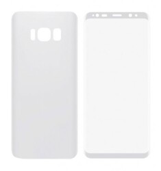 Dafoni Samsung Galaxy S8 Curve Darbe Emici Beyaz Ön+Arka Ekran Koruyucu Film - 2