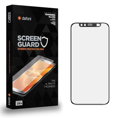 Dafoni Secret iPhone 11 Pro Max Kaydırmalı Ön Kameralı Cam Ekran Koruyucu - 1