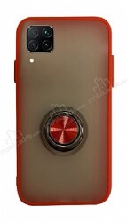 Dafoni Union Ring Huawei P40 Lite Ultra Koruma Kırmızı Kılıf - Dafoni