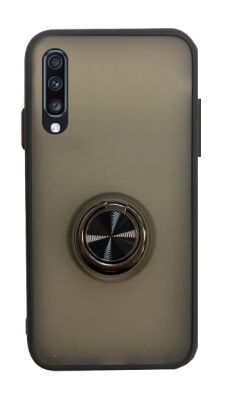 Dafoni Union Ring Samsung Galaxy A70 Ultra Koruma Siyah Kılıf - 1