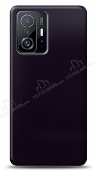 Dafoni Xiaomi 11T Metalik Parlak Görünümlü Mor Telefon Kaplama - Dafoni