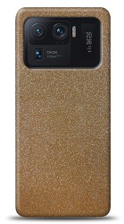 Dafoni Xiaomi Mi 11 Ultra Gold Parlak Simli Telefon Kaplama - 1