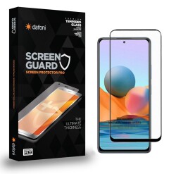 Dafoni Xiaomi Redmi Note 10 Tempered Glass Premium Full Cam Ekran Koruyucu - 1