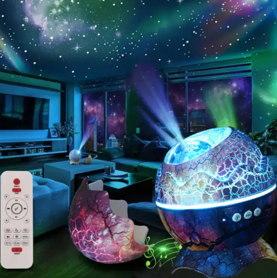 Dinozor Yumurtası Galaxy Projektör Gökyüzü Projeksiyon Gece Lambası Bluetooth Hoparlör - 3