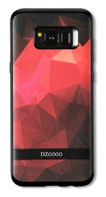 DZGOGO Samsung Galaxy S8 Silikon Kenarlı Kırmızı Rubber Kılıf - 1