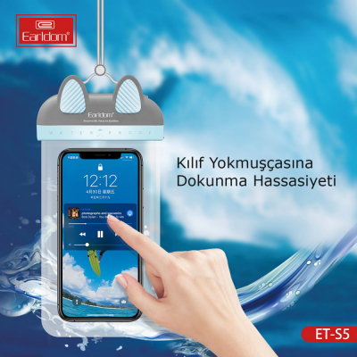 Earldom S5 Su Geçirmez Universal Telefon Kılıfı - 4