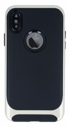 Eiroo Attractive iPhone X / XS Gold Kenarlı Silikon Kılıf - 1