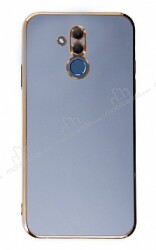 Eiroo Borderline Huawei Mate 20 Lite Kamera Korumalı Mavi Silikon Kılıf - Eiroo