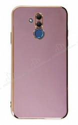 Eiroo Borderline Huawei Mate 20 Lite Kamera Korumalı Mor Silikon Kılıf - Eiroo