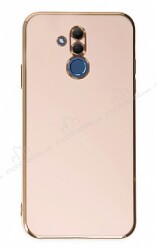 Eiroo Borderline Huawei Mate 20 Lite Kamera Korumalı Pembe Silikon Kılıf - Eiroo