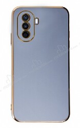 Eiroo Borderline Huawei Nova Y70 Kamera Korumalı Mavi Silikon Kılıf - Eiroo
