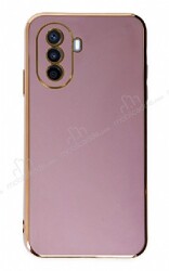 Eiroo Borderline Huawei Nova Y70 Kamera Korumalı Mor Silikon Kılıf - Eiroo