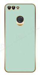 Eiroo Borderline Huawei P Smart 2018 Kamera Korumalı Yeşil Silikon Kılıf - Eiroo