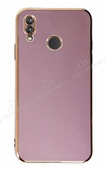 Eiroo Borderline Huawei P20 Lite Kamera Korumalı Mor Silikon Kılıf - Eiroo