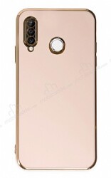 Eiroo Borderline Huawei P30 Lite Kamera Korumalı Pembe Silikon Kılıf - Eiroo