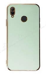 Eiroo Borderline Huawei Y6 2019 Kamera Korumalı Yeşil Silikon Kılıf - Eiroo