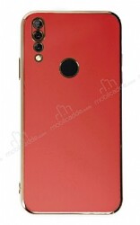 Eiroo Borderline Huawei Y9 Prime 2019 Kamera Korumalı Kırmızı Silikon Kılıf - Eiroo