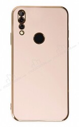 Eiroo Borderline Huawei Y9 Prime 2019 Kamera Korumalı Pembe Silikon Kılıf - Eiroo