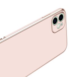 Eiroo Borderline iPhone 12 Kamera Korumalı Beyaz Silikon Kılıf - 2