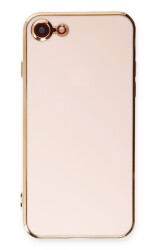 Eiroo Borderline iPhone 7 / 8 Kamera Korumalı Pembe Silikon Kılıf - Eiroo