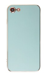 Eiroo Borderline iPhone 7 / 8 Kamera Korumalı Yeşil Silikon Kılıf - Eiroo