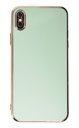 Eiroo Borderline iPhone X / XS Kamera Korumalı Yeşil Silikon Kılıf - 1