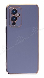 Eiroo Borderline OnePlus 9 Kamera Korumalı Mavi Silikon Kılıf - Eiroo