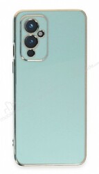 Eiroo Borderline OnePlus 9 Kamera Korumalı Yeşil Silikon Kılıf - Eiroo