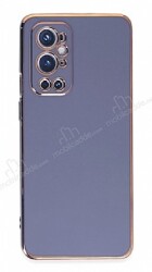 Eiroo Borderline OnePlus 9 Pro Kamera Korumalı Mavi Silikon Kılıf - Eiroo