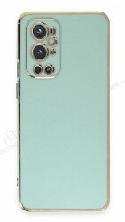 Eiroo Borderline OnePlus 9 Pro Kamera Korumalı Yeşil Silikon Kılıf - Eiroo