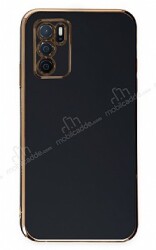 Eiroo Borderline Oppo A16 Kamera Korumalı Siyah Silikon Kılıf - Eiroo