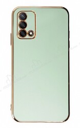 Eiroo Borderline Oppo A74 4G Kamera Korumalı Yeşil Silikon Kılıf - Eiroo