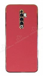 Eiroo Borderline Oppo Reno2 Z Kamera Korumalı Kırmızı Silikon Kılıf - Eiroo