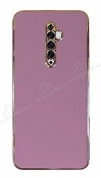 Eiroo Borderline Oppo Reno2 Z Kamera Korumalı Mor Silikon Kılıf - Eiroo