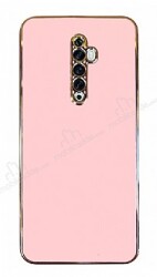 Eiroo Borderline Oppo Reno2 Z Kamera Korumalı Pembe Silikon Kılıf - Eiroo