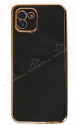 Eiroo Borderline Samsung Galaxy A03 Kamera Korumalı Siyah Silikon Kılıf - Eiroo