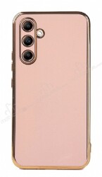 Eiroo Borderline Samsung Galaxy A14 4G Kamera Korumalı Pembe Silikon Kılıf - Eiroo