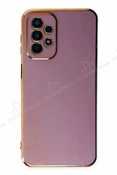 Eiroo Borderline Samsung Galaxy A23 Kamera Korumalı Mor Silikon Kılıf - Eiroo