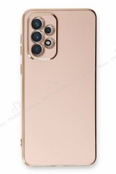 Eiroo Borderline Samsung Galaxy A33 5G Kamera Korumalı Pembe Silikon Kılıf - Eiroo