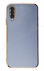 Eiroo Borderline Samsung Galaxy A50 Kamera Korumalı Mavi Silikon Kılıf - Eiroo