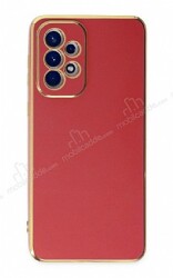 Eiroo Borderline Samsung Galaxy A53 5G Kamera Korumalı Kırmızı Silikon Kılıf - Eiroo