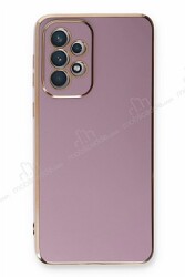 Eiroo Borderline Samsung Galaxy A53 5G Kamera Korumalı Mor Silikon Kılıf - Eiroo