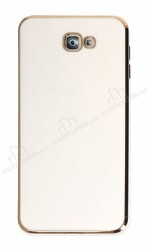 Eiroo Borderline Samsung Galaxy J7 Prime Kamera Korumalı Beyaz Silikon Kılıf - Eiroo