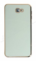 Eiroo Borderline Samsung Galaxy J7 Prime Kamera Korumalı Yeşil Silikon Kılıf - Eiroo