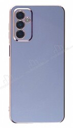 Eiroo Borderline Samsung Galaxy M13 Kamera Korumalı Mavi Silikon Kılıf - Eiroo