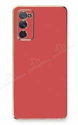 Eiroo Borderline Samsung Galaxy S20 FE Kamera Korumalı Kırmızı Silikon Kılıf - Eiroo