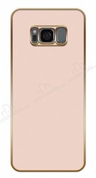 Eiroo Borderline Samsung Galaxy S8 Kamera Korumalı Pembe Silikon Kılıf - Eiroo