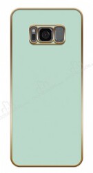 Eiroo Borderline Samsung Galaxy S8 Kamera Korumalı Yeşil Silikon Kılıf - Eiroo