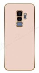 Eiroo Borderline Samsung Galaxy S9 Plus Kamera Korumalı Pembe Silikon Kılıf - Eiroo